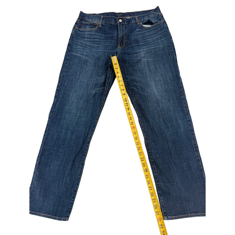 Lucky Brand 329 Classic Straight Mens Jeans Dark Wash Denim 40x34 Indigo Blue - Picture 6 of 8